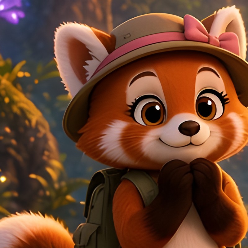 Veronica the red panda